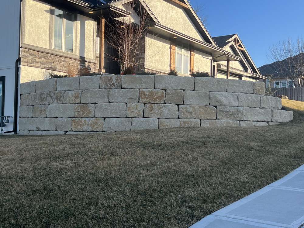 Retaining Wall Next To Home